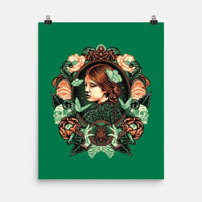 Portrait Of The Bride-None-Matte-Poster-glitchygorilla