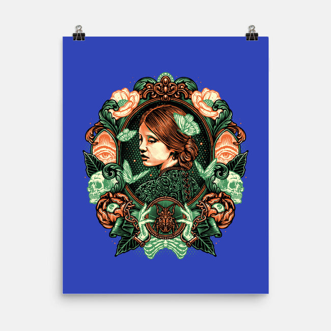 Portrait Of The Bride-None-Matte-Poster-glitchygorilla