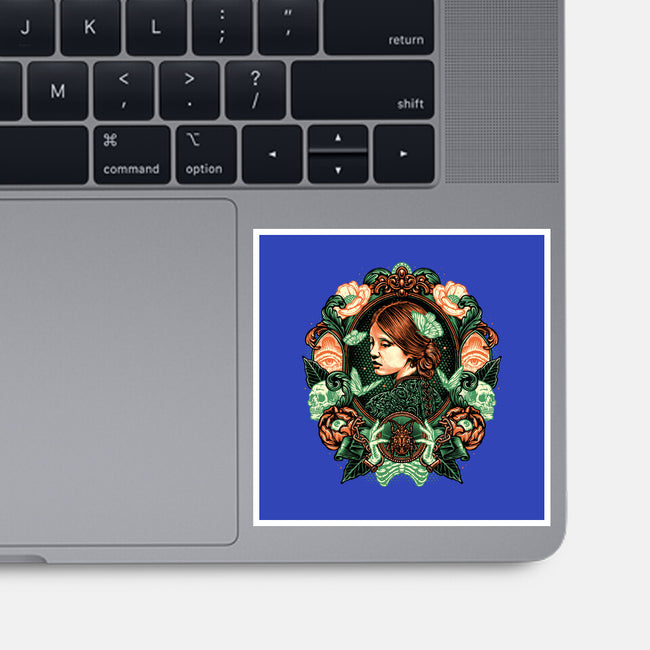 Portrait Of The Bride-None-Glossy-Sticker-glitchygorilla