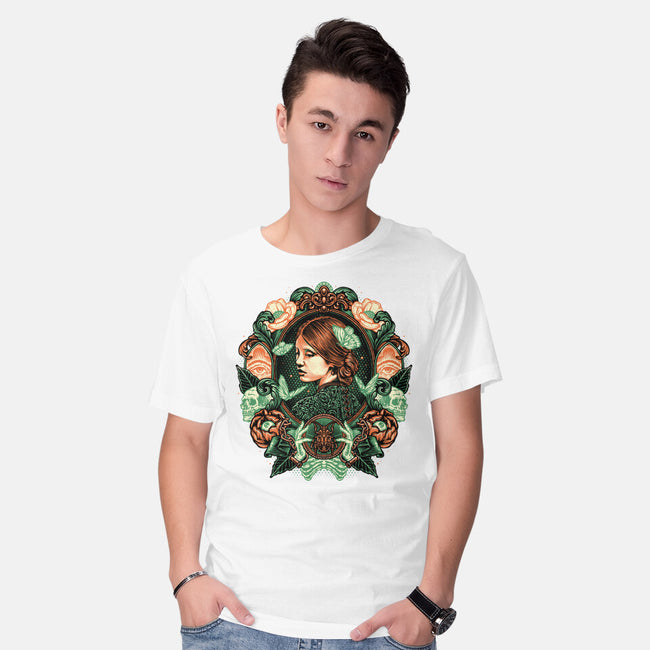 Portrait Of The Bride-Mens-Basic-Tee-glitchygorilla