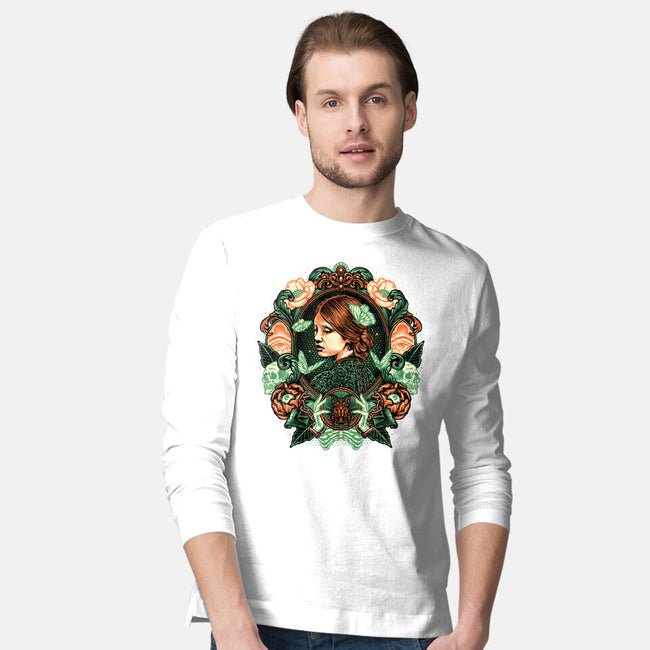 Portrait Of The Bride-Mens-Long Sleeved-Tee-glitchygorilla