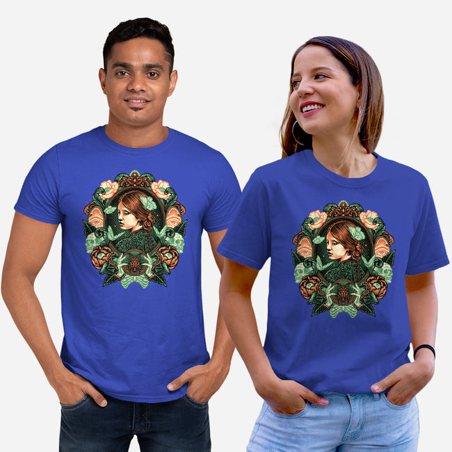Portrait Of The Bride-Unisex-Basic-Tee-glitchygorilla