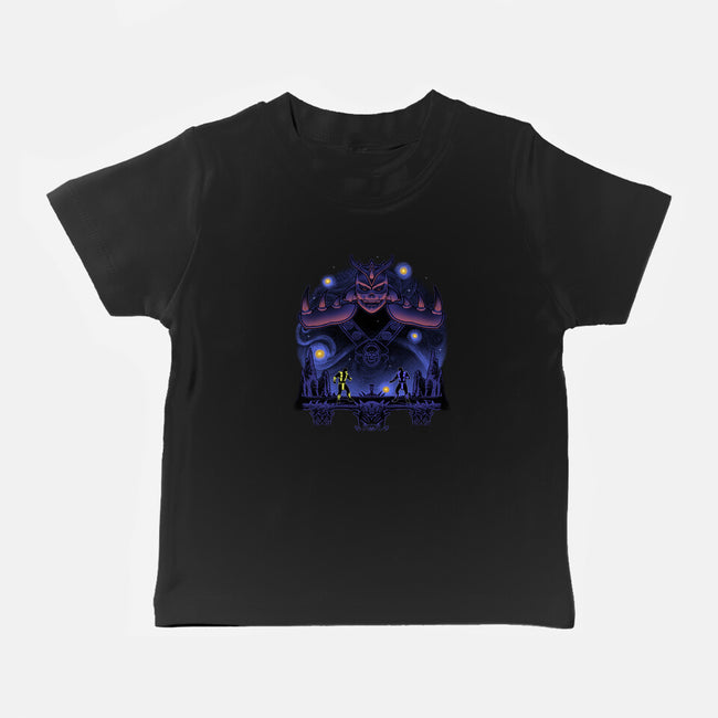 Fire And Ice Starry-Baby-Basic-Tee-Astrobot Invention