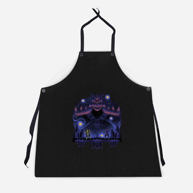 Fire And Ice Starry-Unisex-Kitchen-Apron-Astrobot Invention