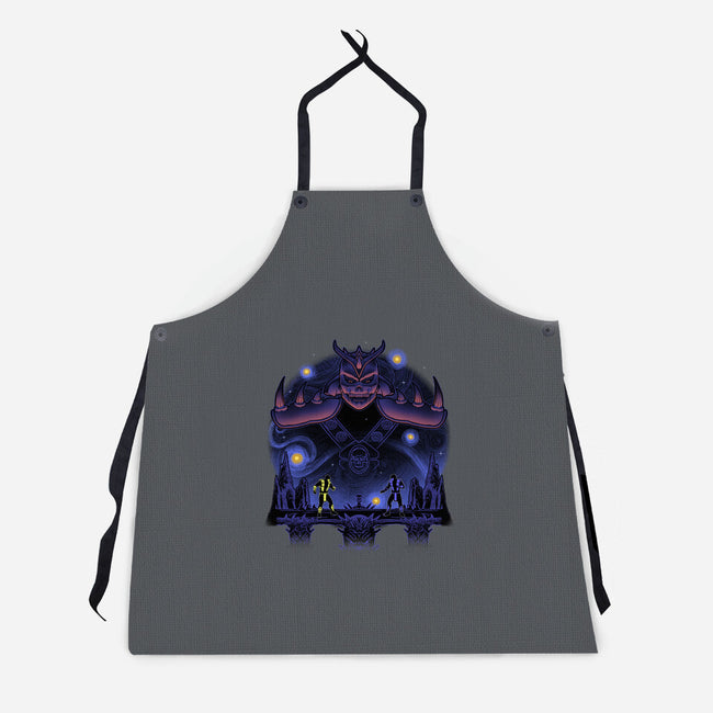 Fire And Ice Starry-Unisex-Kitchen-Apron-Astrobot Invention