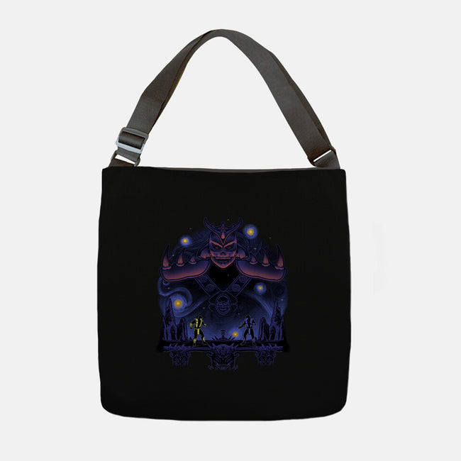 Fire And Ice Starry-None-Adjustable Tote-Bag-Astrobot Invention