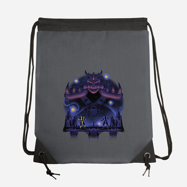 Fire And Ice Starry-None-Drawstring-Bag-Astrobot Invention