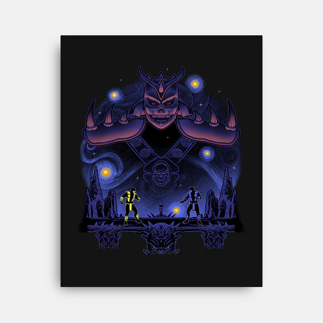 Fire And Ice Starry-None-Stretched-Canvas-Astrobot Invention