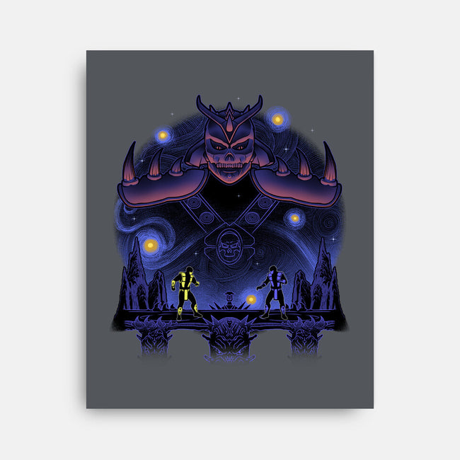 Fire And Ice Starry-None-Stretched-Canvas-Astrobot Invention