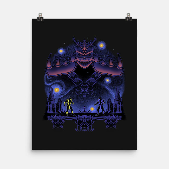 Fire And Ice Starry-None-Matte-Poster-Astrobot Invention