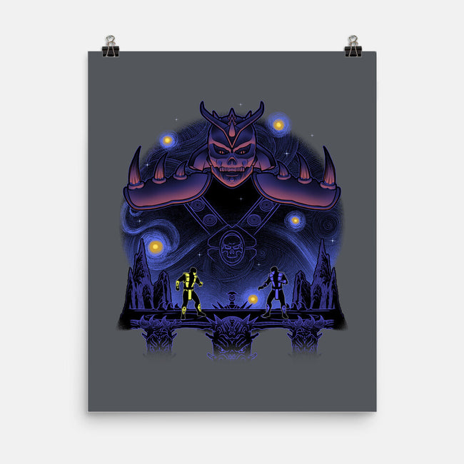 Fire And Ice Starry-None-Matte-Poster-Astrobot Invention