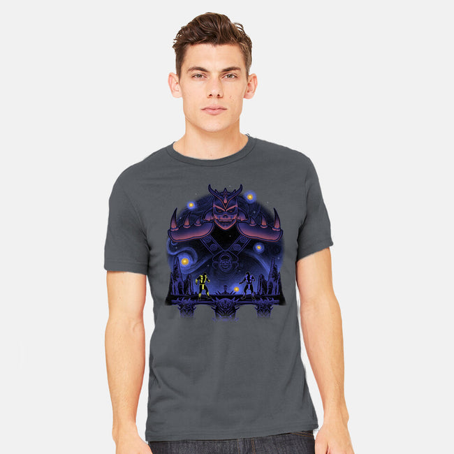 Fire And Ice Starry-Mens-Heavyweight-Tee-Astrobot Invention