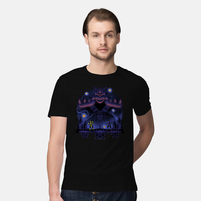 Fire And Ice Starry-Mens-Premium-Tee-Astrobot Invention