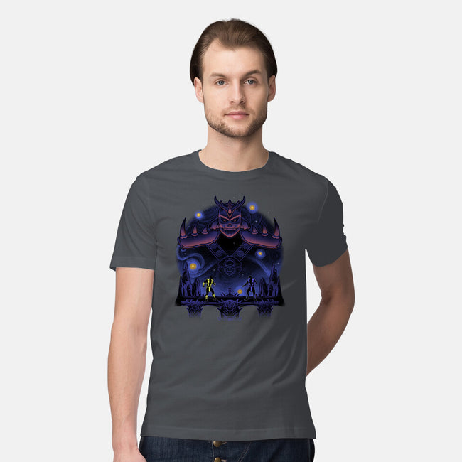 Fire And Ice Starry-Mens-Premium-Tee-Astrobot Invention