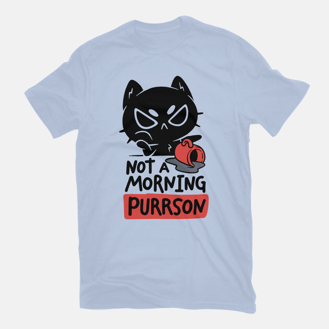 Not A Morning Purrson-Unisex-Basic-Tee-koalastudio