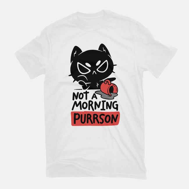 Not A Morning Purrson-Mens-Basic-Tee-koalastudio