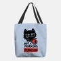 Not A Morning Purrson-None-Basic Tote-Bag-koalastudio