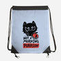 Not A Morning Purrson-None-Drawstring-Bag-koalastudio