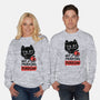 Not A Morning Purrson-Unisex-Crew Neck-Sweatshirt-koalastudio