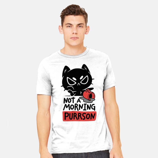 Not A Morning Purrson-Mens-Heavyweight-Tee-koalastudio