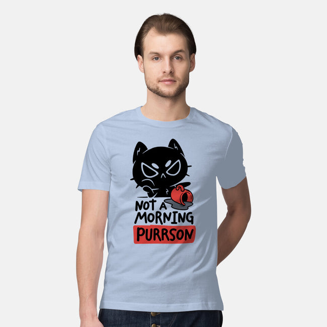 Not A Morning Purrson-Mens-Premium-Tee-koalastudio