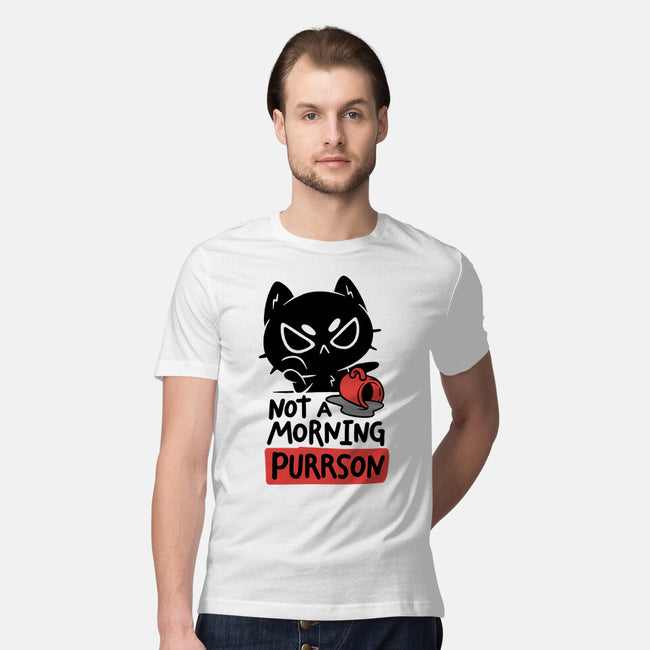 Not A Morning Purrson-Mens-Premium-Tee-koalastudio
