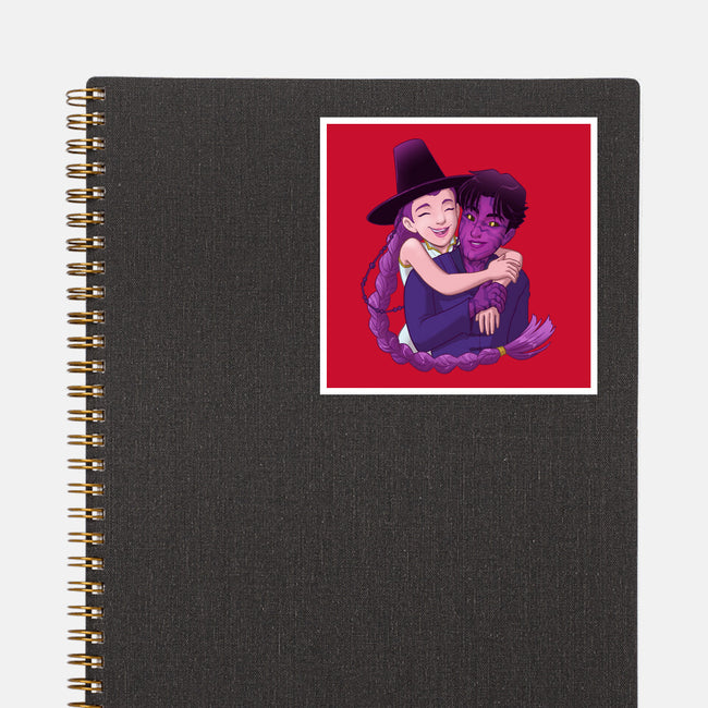 Kpop Couple-None-Glossy-Sticker-DoOomcat