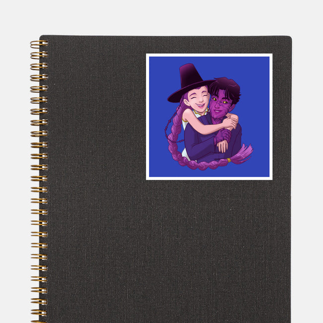 Kpop Couple-None-Glossy-Sticker-DoOomcat