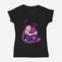 Kpop Couple-Womens-V-Neck-Tee-DoOomcat