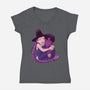 Kpop Couple-Womens-V-Neck-Tee-DoOomcat
