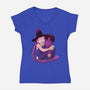 Kpop Couple-Womens-V-Neck-Tee-DoOomcat