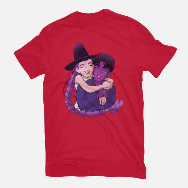 Kpop Couple-Womens-Fitted-Tee-DoOomcat