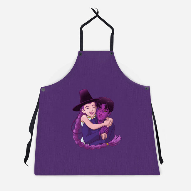 Kpop Couple-Unisex-Kitchen-Apron-DoOomcat