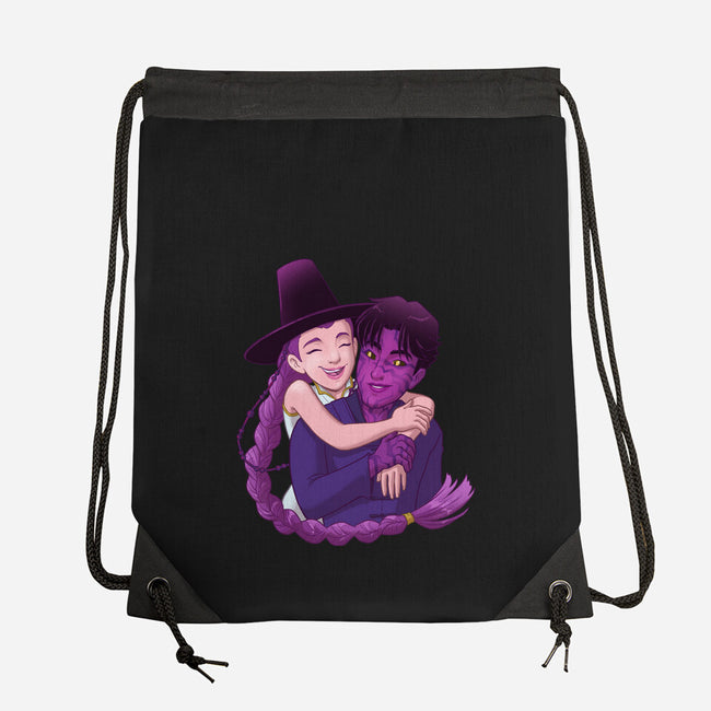 Kpop Couple-None-Drawstring-Bag-DoOomcat