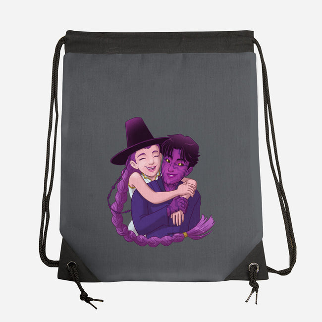 Kpop Couple-None-Drawstring-Bag-DoOomcat