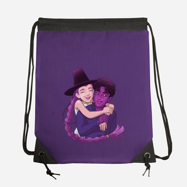 Kpop Couple-None-Drawstring-Bag-DoOomcat