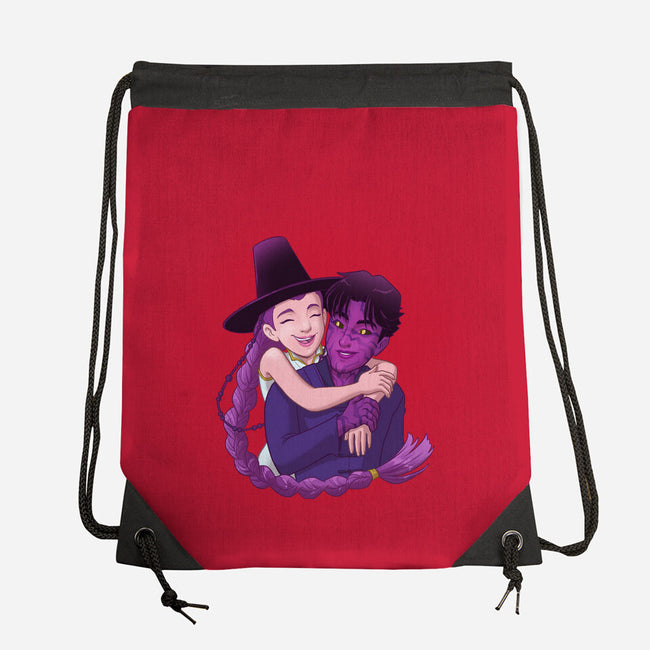 Kpop Couple-None-Drawstring-Bag-DoOomcat