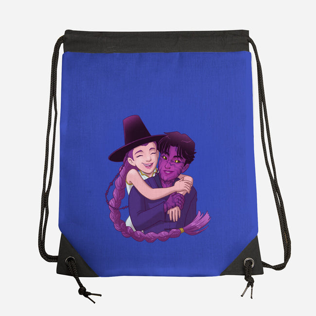 Kpop Couple-None-Drawstring-Bag-DoOomcat