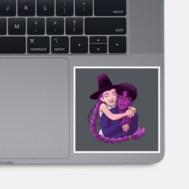 Kpop Couple-None-Glossy-Sticker-DoOomcat