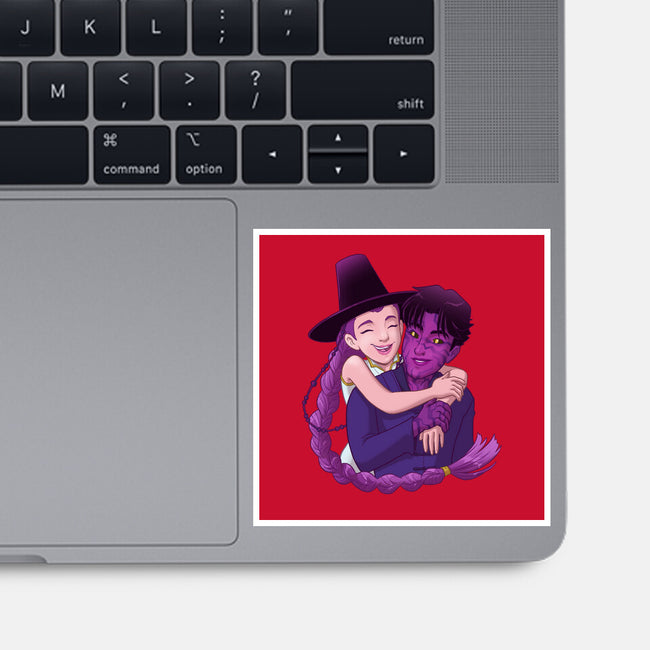 Kpop Couple-None-Glossy-Sticker-DoOomcat