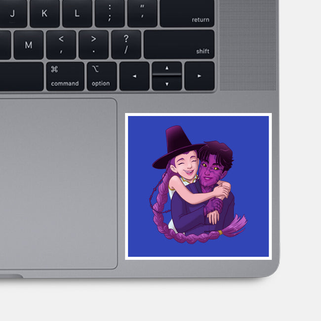 Kpop Couple-None-Glossy-Sticker-DoOomcat