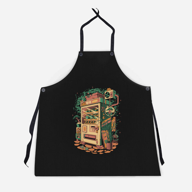 Plants Vending Machine-Unisex-Kitchen-Apron-ilustrata