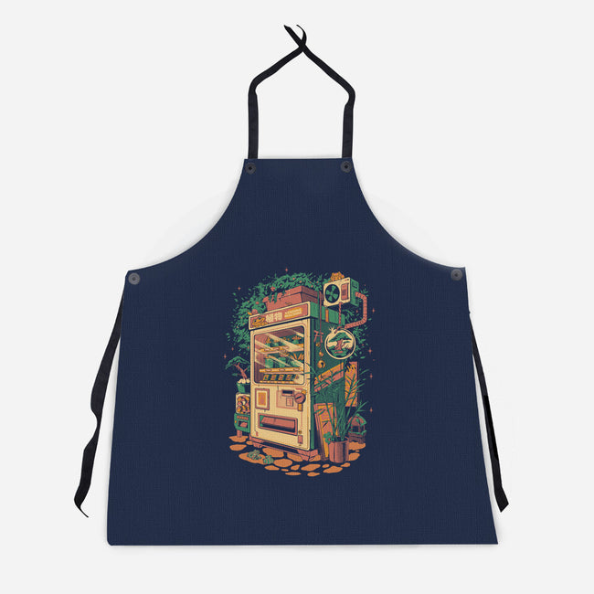Plants Vending Machine-Unisex-Kitchen-Apron-ilustrata
