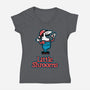 Little Mushrooms Game Food-Womens-V-Neck-Tee-Studio Mootant