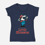 Little Mushrooms Game Food-Womens-V-Neck-Tee-Studio Mootant