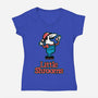 Little Mushrooms Game Food-Womens-V-Neck-Tee-Studio Mootant
