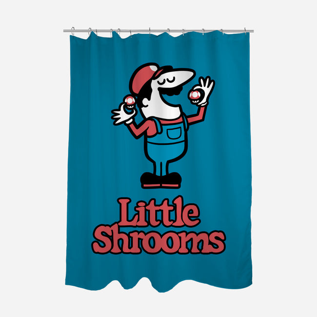 Little Mushrooms Game Food-None-Polyester-Shower Curtain-Studio Mootant