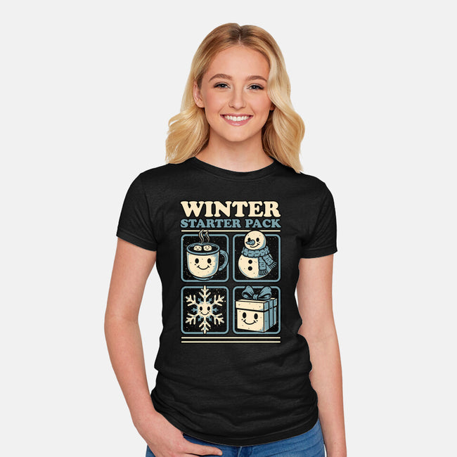 Winter Stater Pack-Womens-Fitted-Tee-Studio Mootant