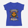 Christmas Soul Gift-Womens-V-Neck-Tee-Studio Mootant