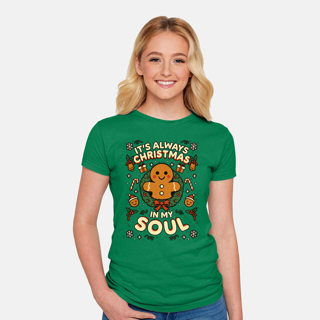 Christmas Soul Gift-Womens-Fitted-Tee-Studio Mootant